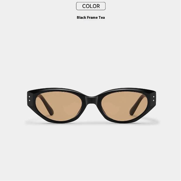 HELMER- Retro cat-eye sunglasses, unique men's and women's sun protection street style, ins trendy UV protection sunglasses 3612