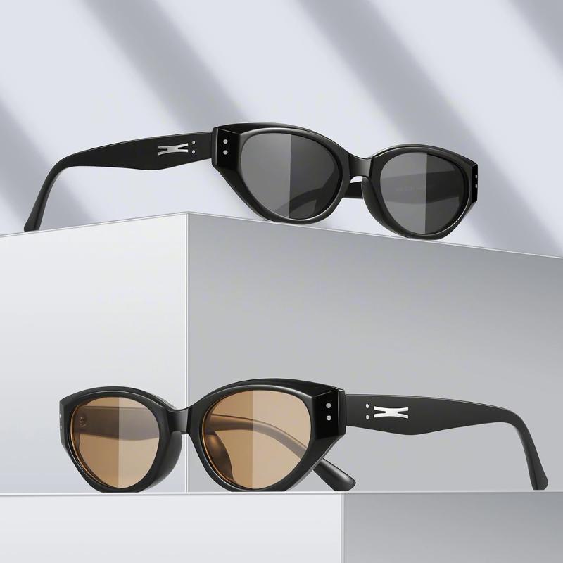HELMER- Retro cat-eye sunglasses, unique men's and women's sun protection street style, ins trendy UV protection sunglasses 3612