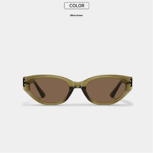 HELMER- Retro cat-eye sunglasses, unique men's and women's sun protection street style, ins trendy UV protection sunglasses 3612